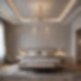 Elegant rectangular bedroom layout showcasing optimal space utilization
