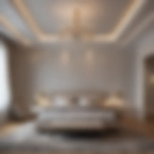 Elegant rectangular bedroom layout showcasing optimal space utilization