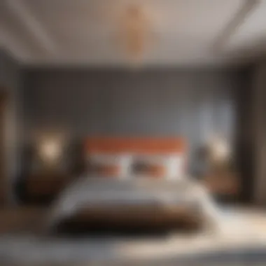 Personalized Bedroom Decor Personalized decor elements enhancing the character of a rectangular bedroom