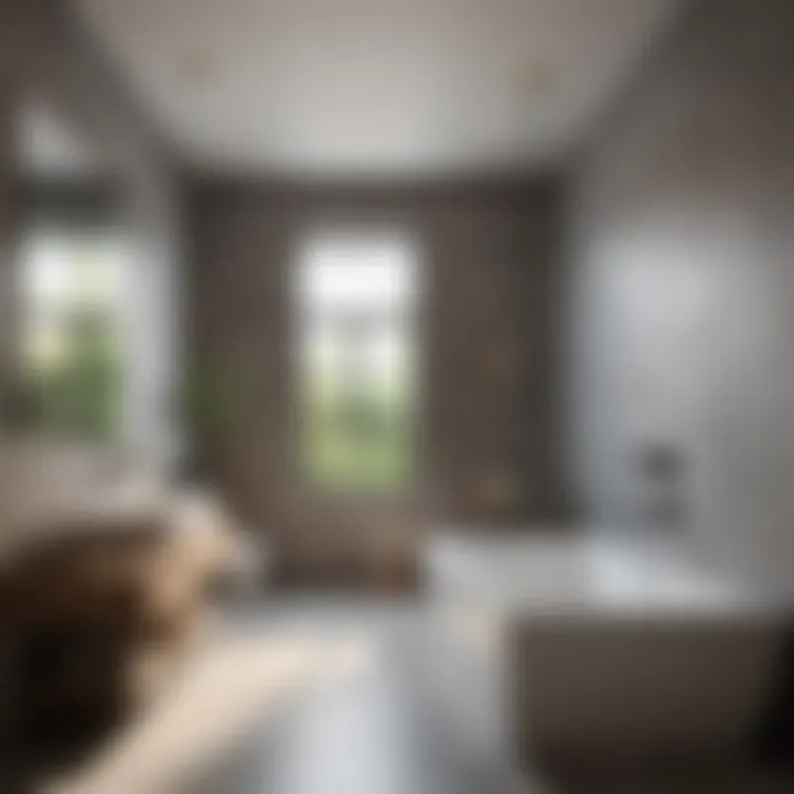 A minimalist bathroom layout promoting tranquility and mindfulness