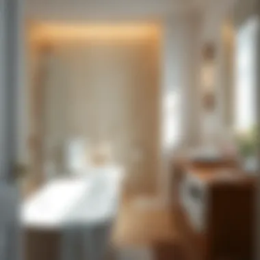 Comfortable and Functional Bathroom Aesthetic A warm and inviting bathroom aesthetic that combines comfort with functionality