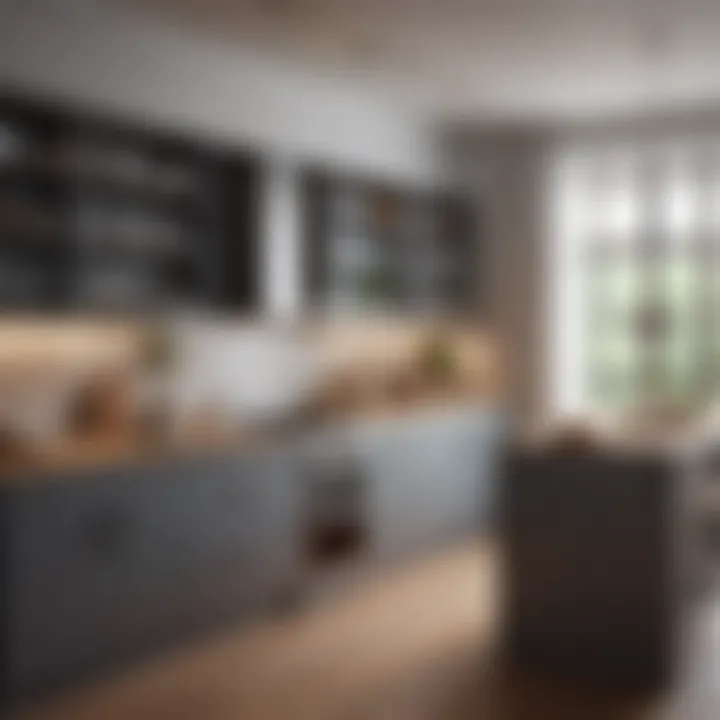 Ergonomically designed kitchen workspace enhancing functionality