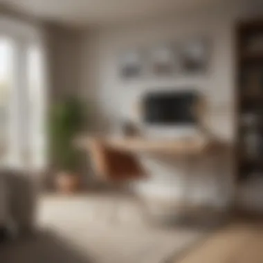 Creating a Zen Office Nook in the Bedroom Minimalist work area with natural lighting