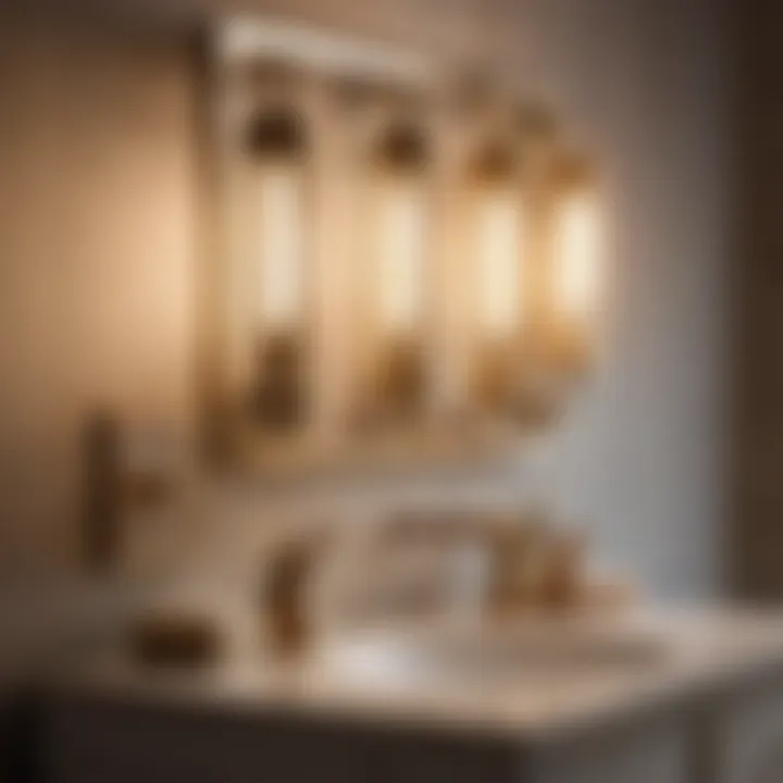 Artistry in Vanity Lighting Design Detailed Craftsmanship of Caged Bathroom Vanity Lighting