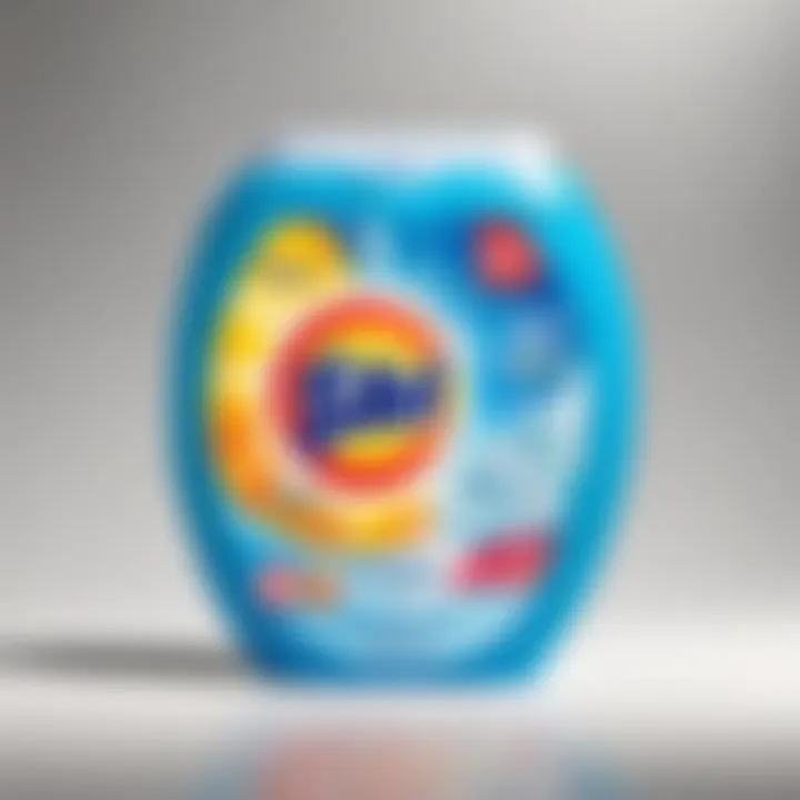 Convenient Detergent Pod Packaging Specialty laundry detergent pods in a clear container