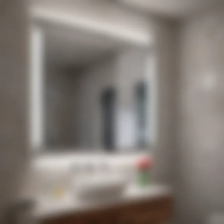 Modern bathroom with ventilation system