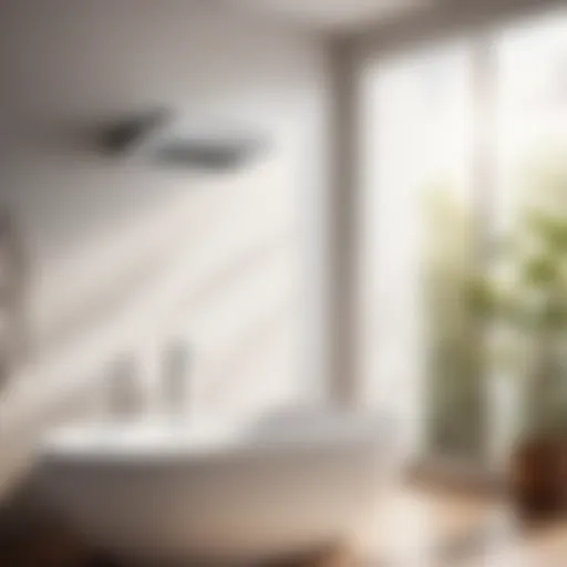 Sleek bathroom exhaust fan design