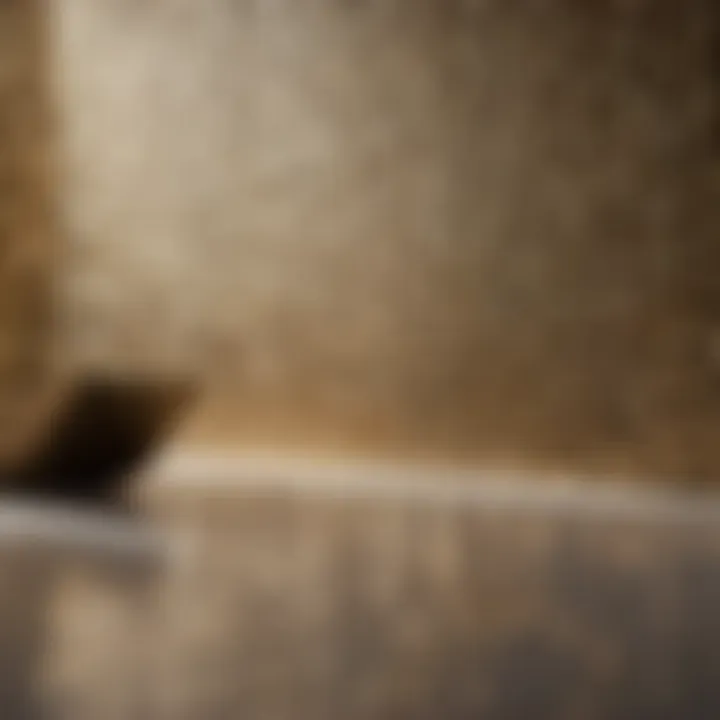 High-quality bathroom tiling materials close up