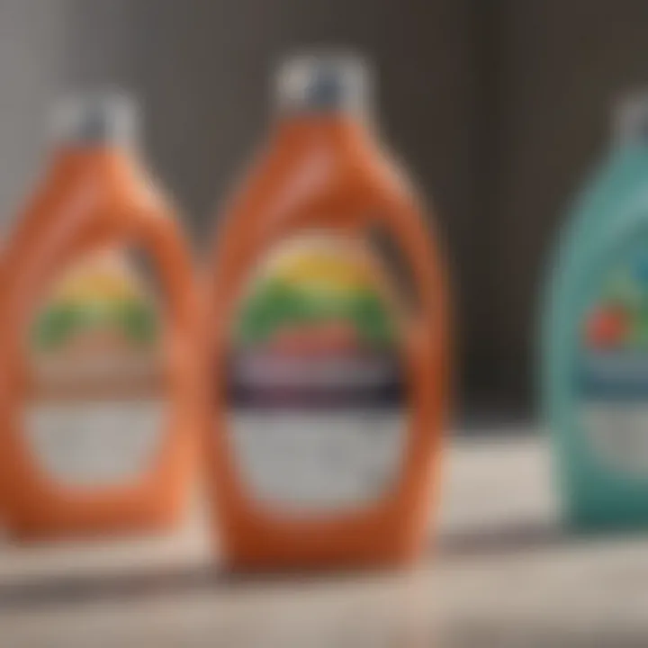 Comparison chart of popular natural laundry detergent brands
