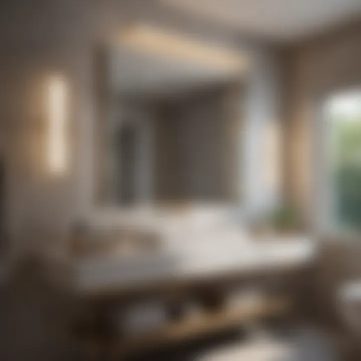 Elegant light fixtures enhancing a modern bathroom vanity