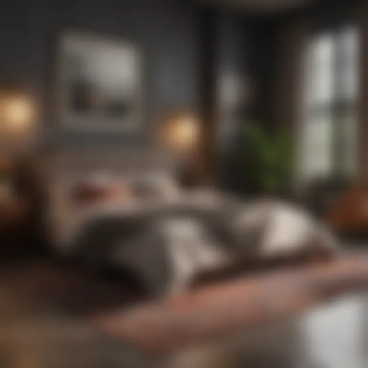 Cozy bedroom featuring a perfectly sized rug