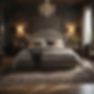 Elegant bedroom ambiance enhanced by rug choice