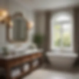 Elegant Devonshire bathroom featuring classic fixtures and a serene color palette.