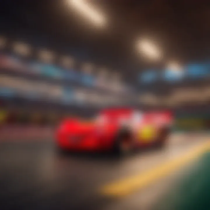 Illuminate with Disney Cars Race Track Lighting Disney Cars Inspired Race Track Lighting