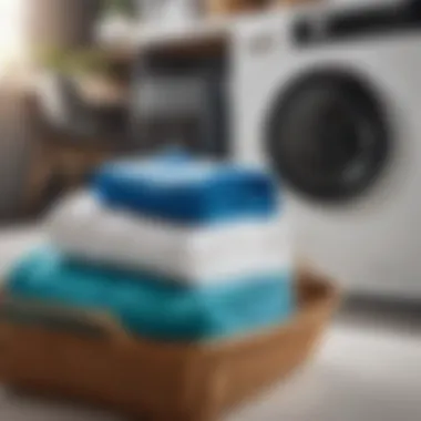 Efficient Laundry Sorting Divider in laundry bag separating whites and colors