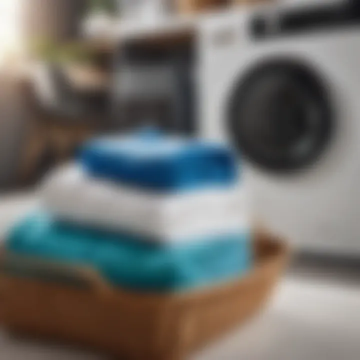 Efficient Laundry Sorting Divider in laundry bag separating whites and colors