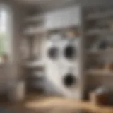 Innovative laundry room shelf design with adjustable compartments