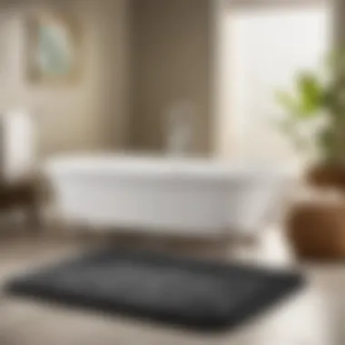 Sumptuous Comfort: Dollar General Bath Rug Plush and Soft Dollar General Bath Rug in Charcoal Grey