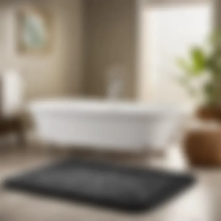 Sumptuous Comfort: Dollar General Bath Rug Plush and Soft Dollar General Bath Rug in Charcoal Grey