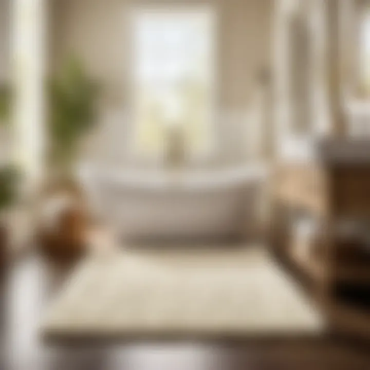 Elegance in Ivory: Dollar General Bath Rug Luxurious Dollar General Bath Rug in Ivory Shade