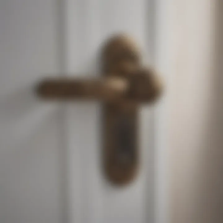 Elegant Bathroom Door Handle Designs A collection of elegant bathroom door handles showcasing modern design.