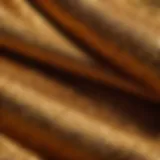 Elegant down coat fabric close-up