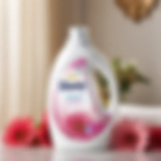 Luxurious Downy Fabric Softener Bottle Design Elegant Downy bottle with floral motif