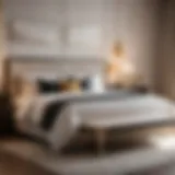 Elegant bedroom set with dual nightstands
