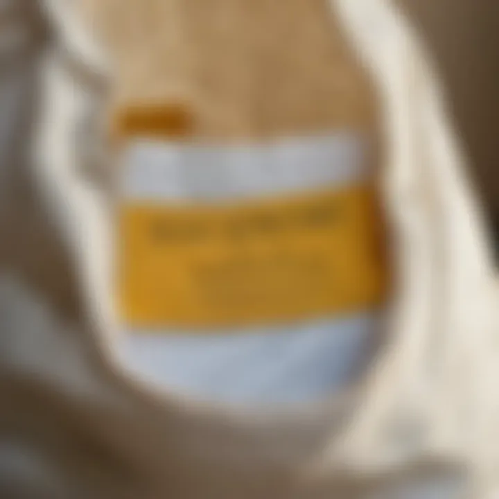 Premium Quality Material Close up of durable fabric in laundry bag with divider