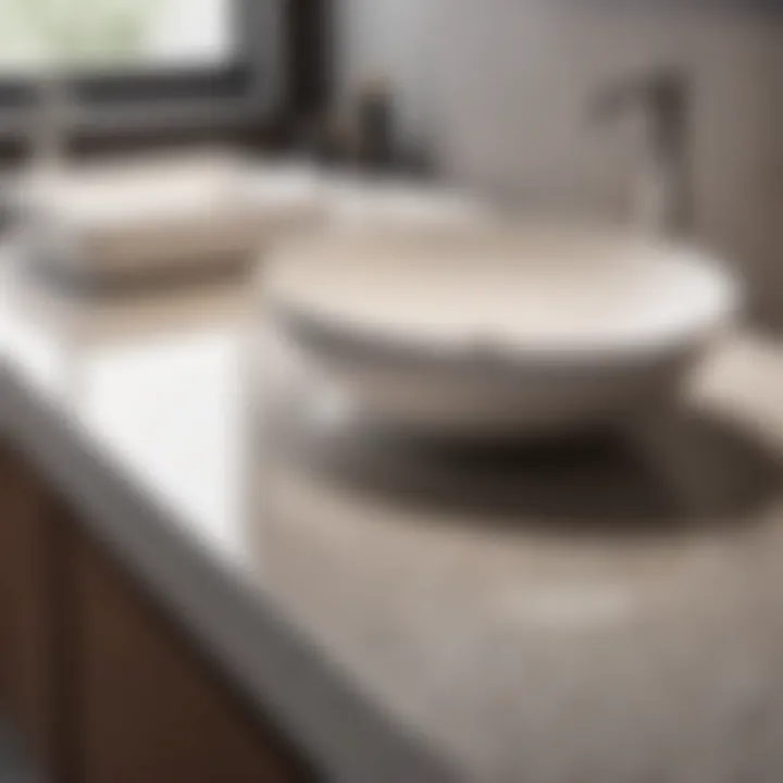 Durable formica material for bathroom countertops