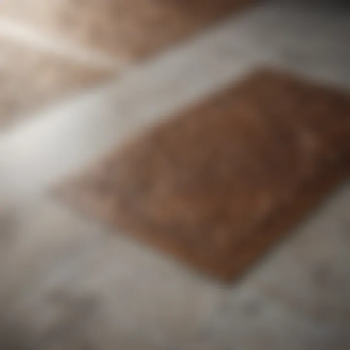 Intricately Designed and Durable Vinyl Flooring Option Durable vinyl flooring with intricate design patterns