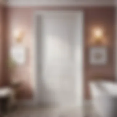 Resilient PVC Bathroom Door Composition Durable PVC Bathroom Door Material