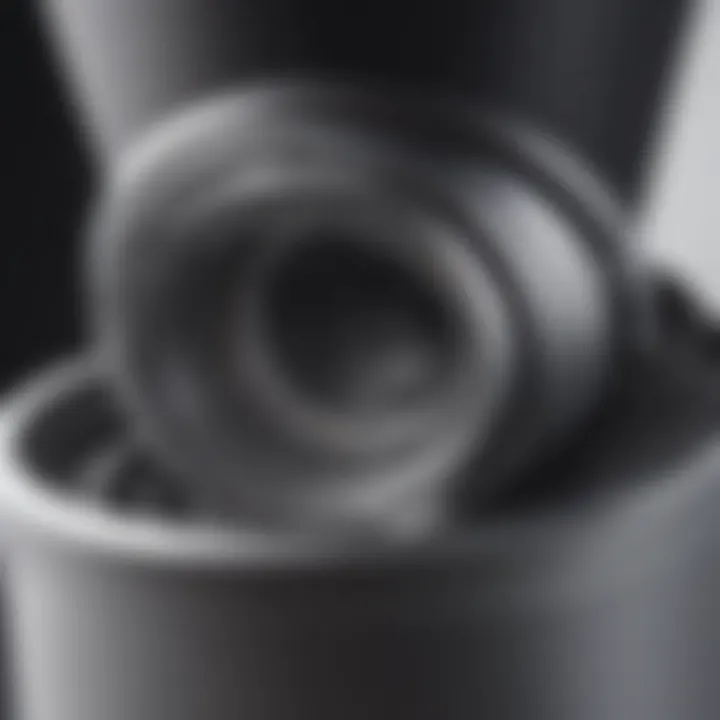 Close-up of advanced filtration technology in Dyson air purifiers