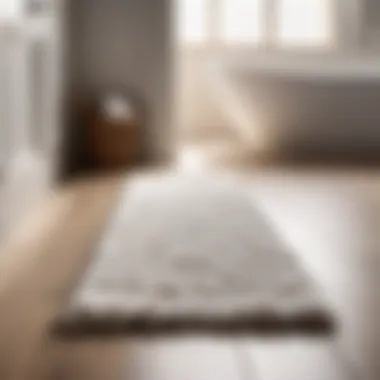 Softness and Convenience Combined Easy-Care Cotton Bathroom Runner