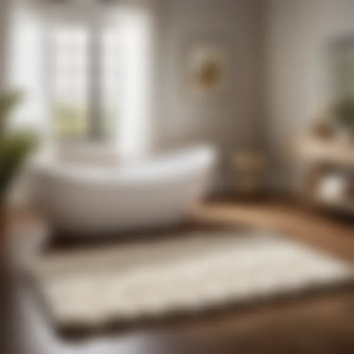 Easy-Care Oversize Bath Rug for Hassle-Free Maintenance