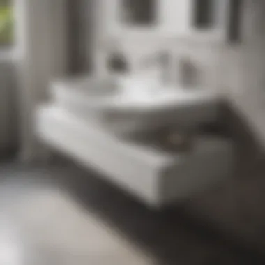 Sleek Simplicity: Ceramic Bottom for Effortless Maintenance Easy-Clean Ceramic Bathroom Vanity Bottom