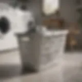 Stylish laundry basket designed for portability