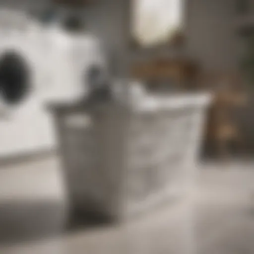 Stylish laundry basket designed for portability