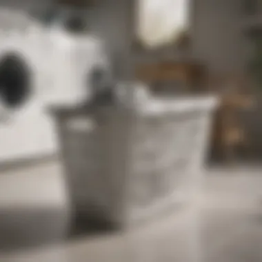 Portability in Laundry Solutions Stylish laundry basket designed for portability