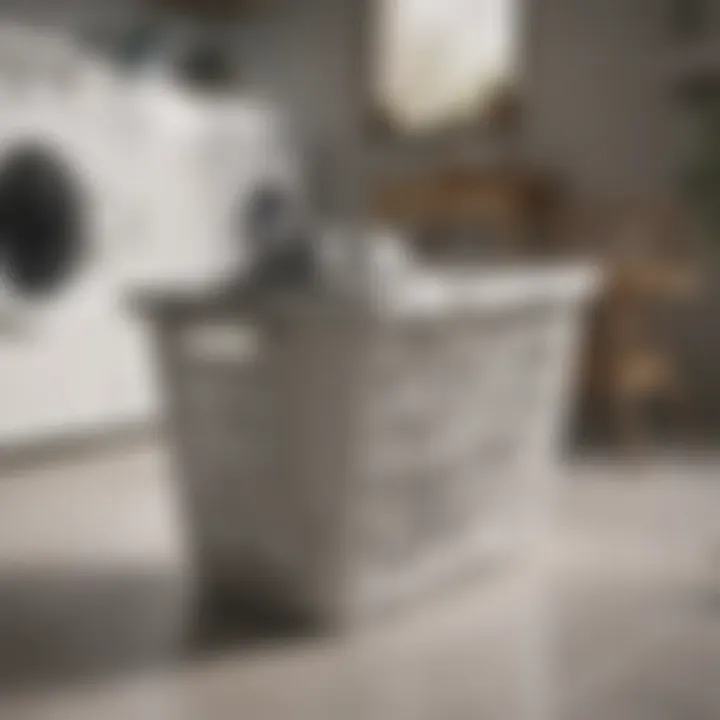 Portability in Laundry Solutions Stylish laundry basket designed for portability