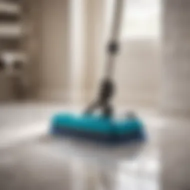 Effortless maintenance tools for cleaning bathroom tiles