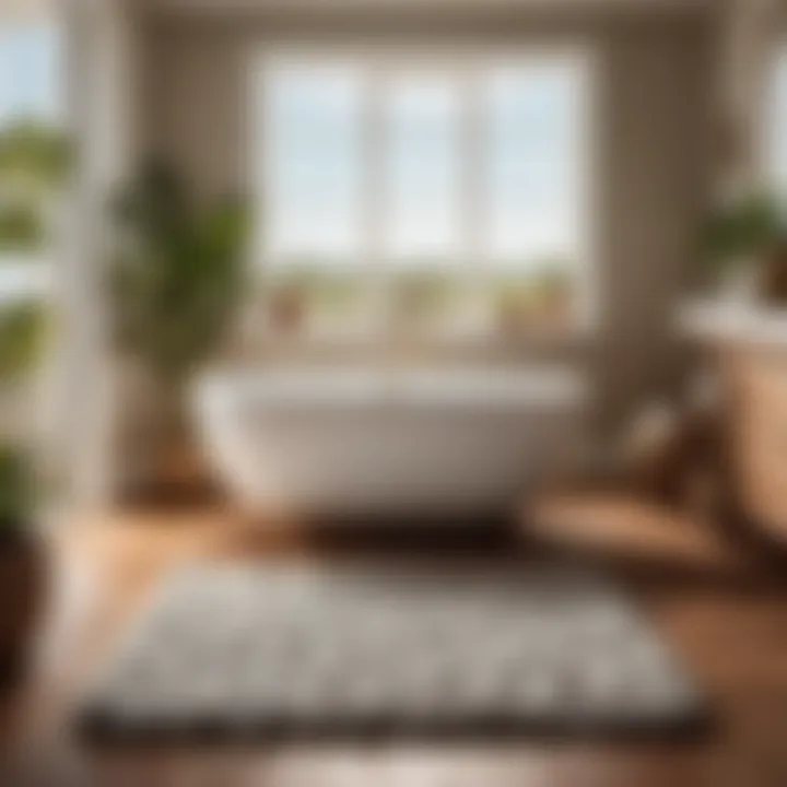 Natural Fiber Oversize Bath Rug for Eco-Friendly Choice