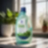 Eco-friendly laundry detergent bottle with plant-based ingredients