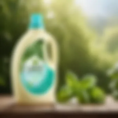 Eco-Friendly Packaging Eco-friendly packaging of Meyers Basil laundry detergent