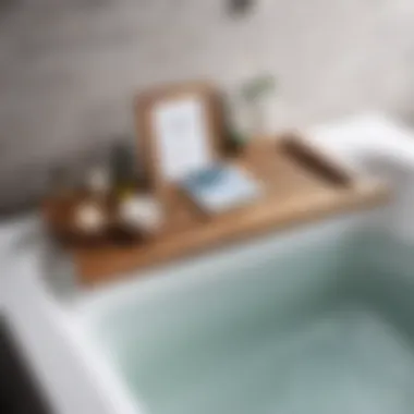 Eco-Friendly Wooden Bathtub Caddy Selection Eco-Friendly Wooden Bathtub Caddy