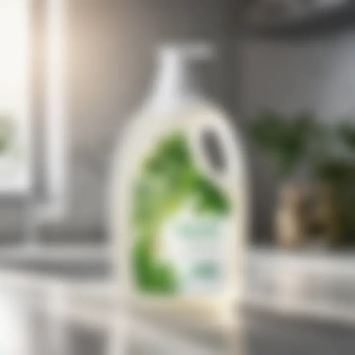 Eco-friendly laundry whitening product bottle