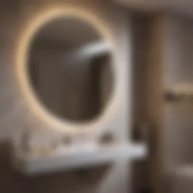 Enhancing bathroom aesthetics with edge-lit mirrors