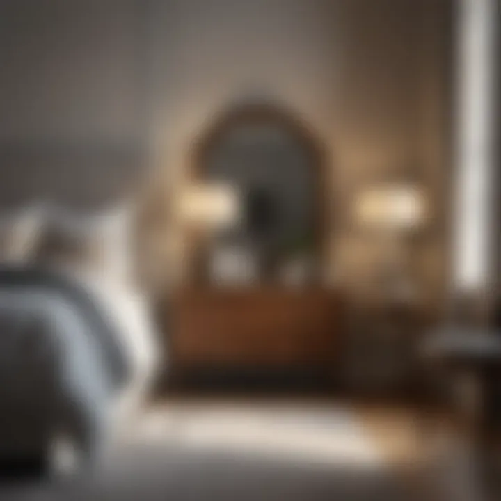Thoughtful furniture arrangement enhancing bedroom functionality and aesthetic