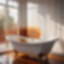 Bathtub with Rust Stains