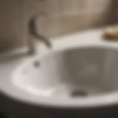 A clean sink drain after successful unclogging